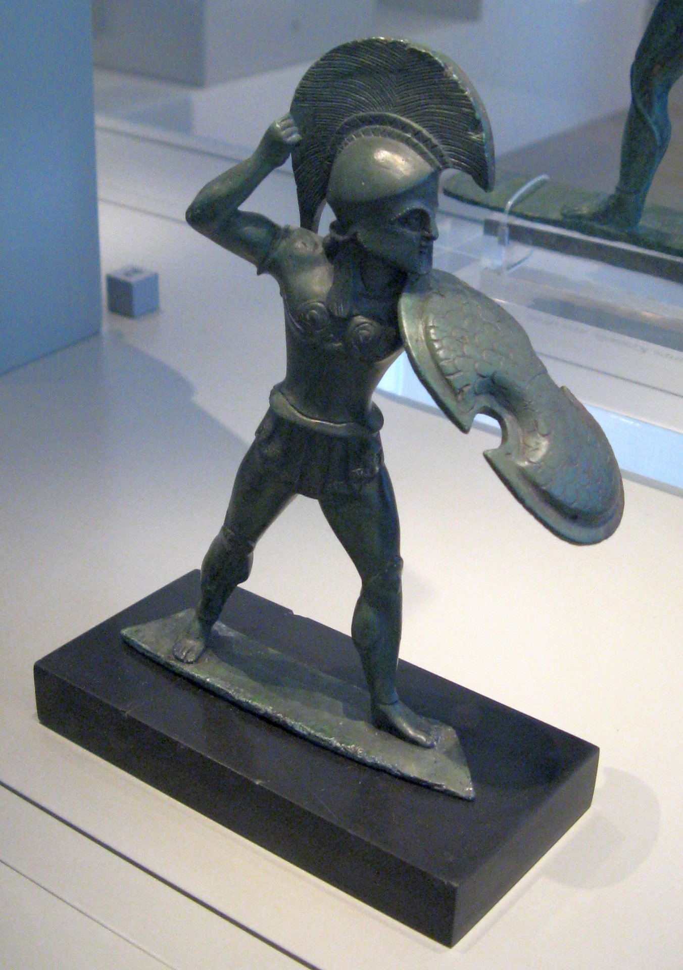 Hoplita griego del siglo V a.J.C. (Staatliche Museen, Berlín).